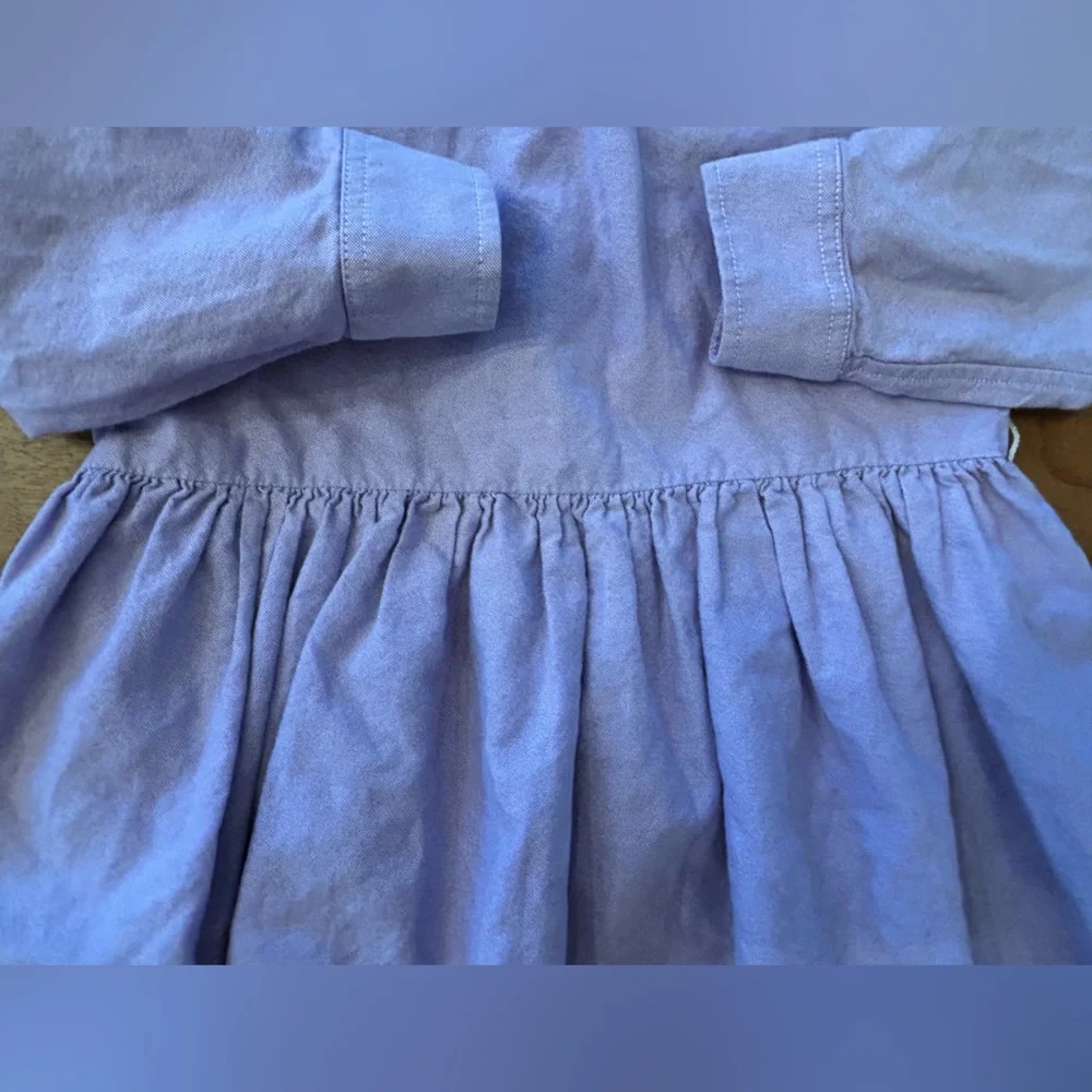 Ralph Lauren - Lavender Button-Up Pleated chest and White Collar - Girls Size 3T